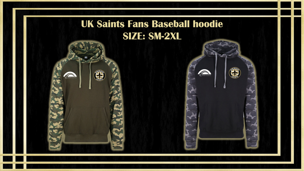 UK Saints Fans Baseball Hoodie